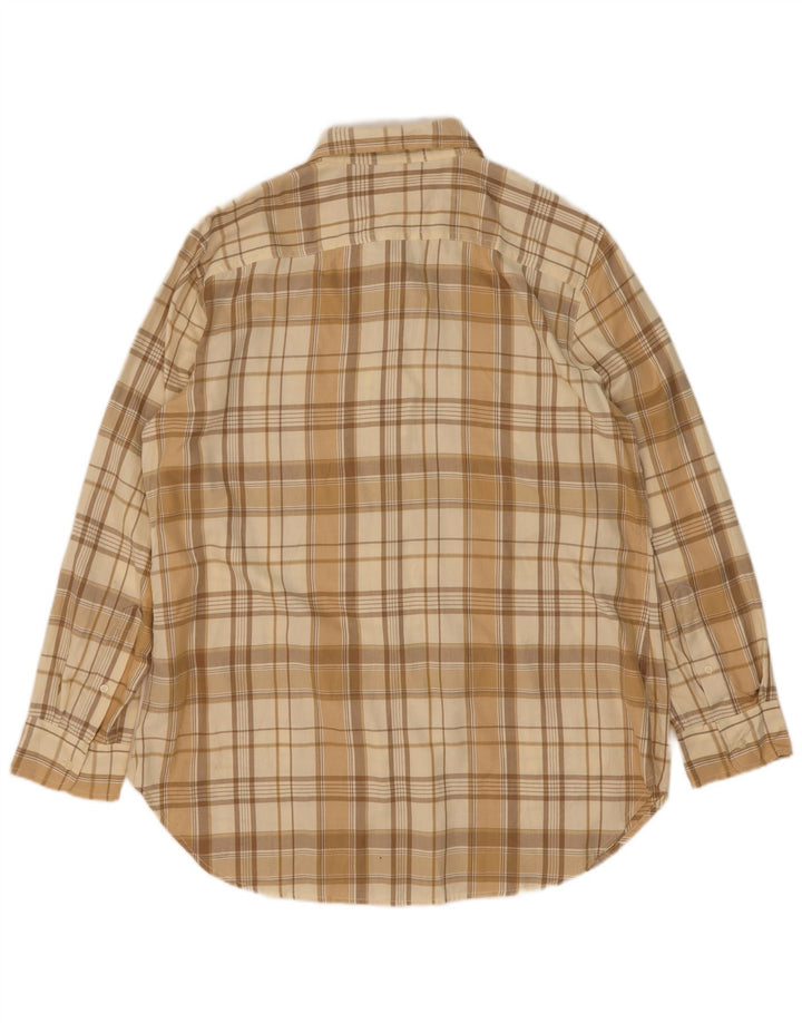Ralph Lauren Herren-Flanellhemd, mittelbeige, karierte Baumwolle