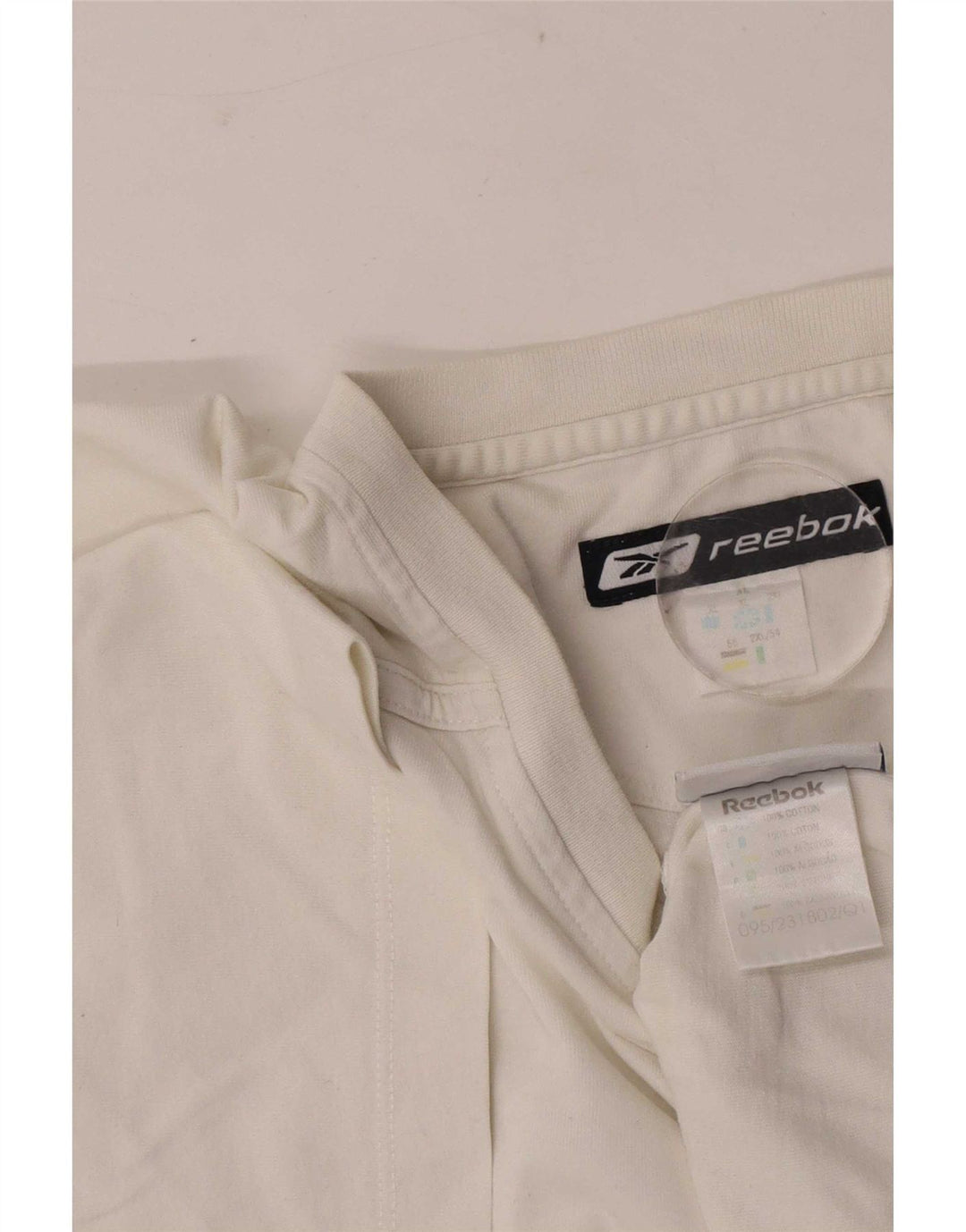 Reebok Herren T-Shirt Top XL Weiße Baumwolle