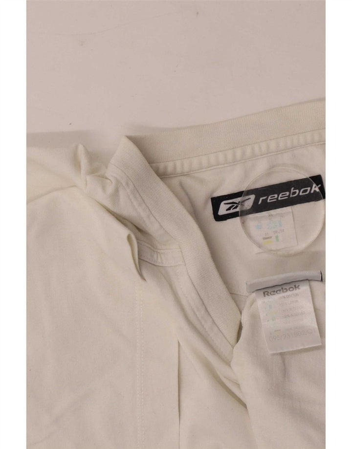 Reebok Herren T-Shirt Top XL Weiße Baumwolle