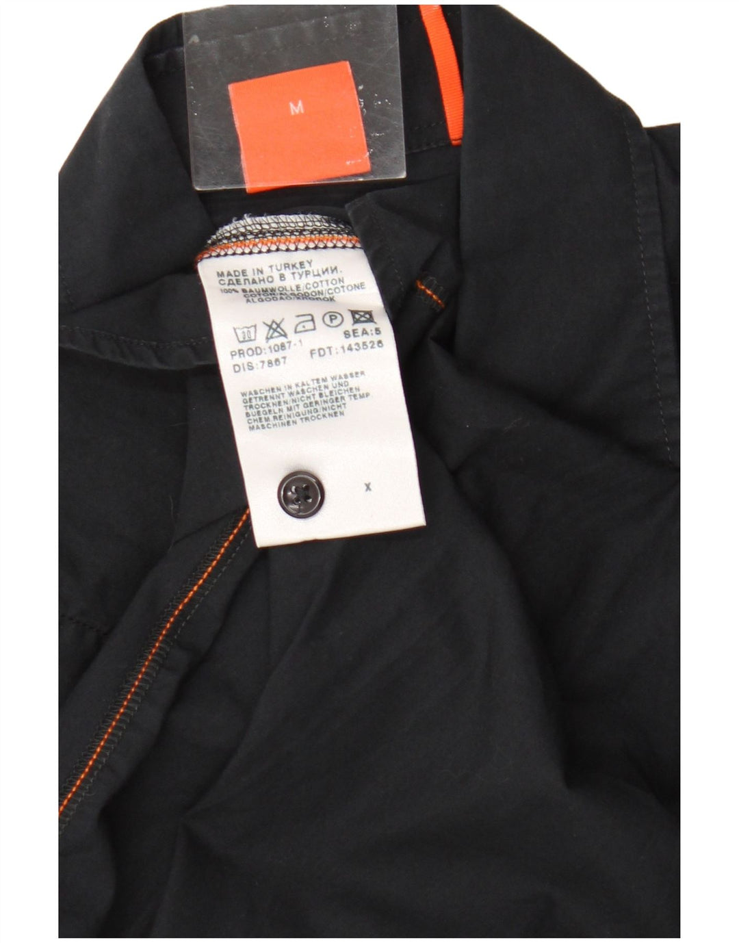 Hugo Boss Herrenhemd Mittelschwarze Baumwolle