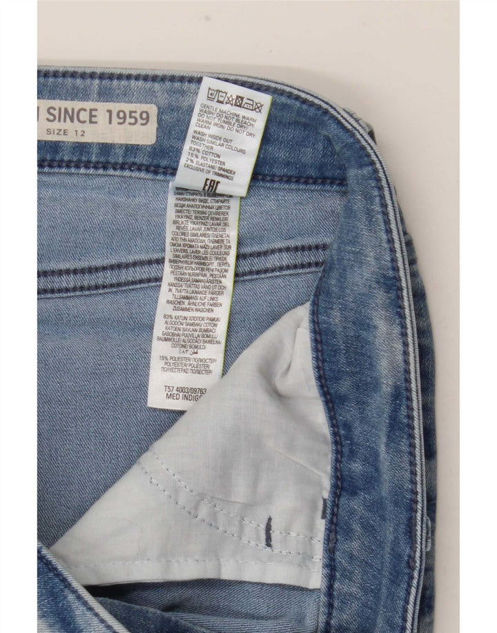 Marks & Spencer Damen Jeansshorts UK 12 Medium W31 Blaue Baumwolle