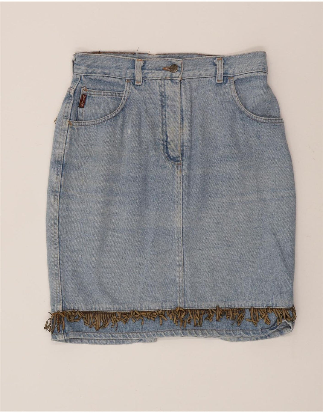 Wild Damen Jeansrock W30 Mittelblau