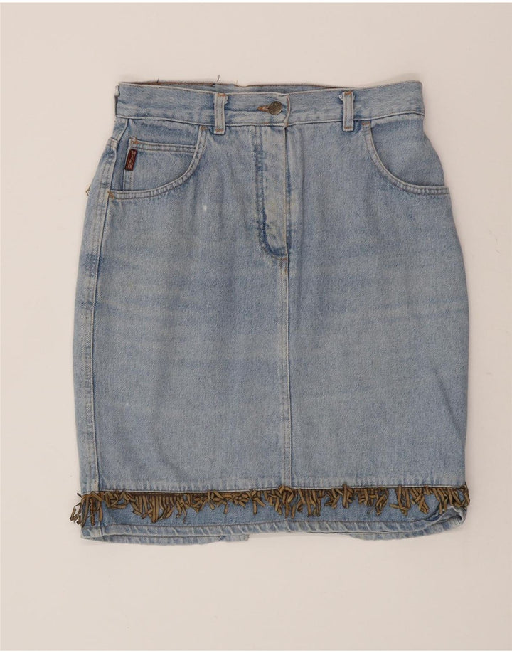 Wild Damen Jeansrock W30 Mittelblau