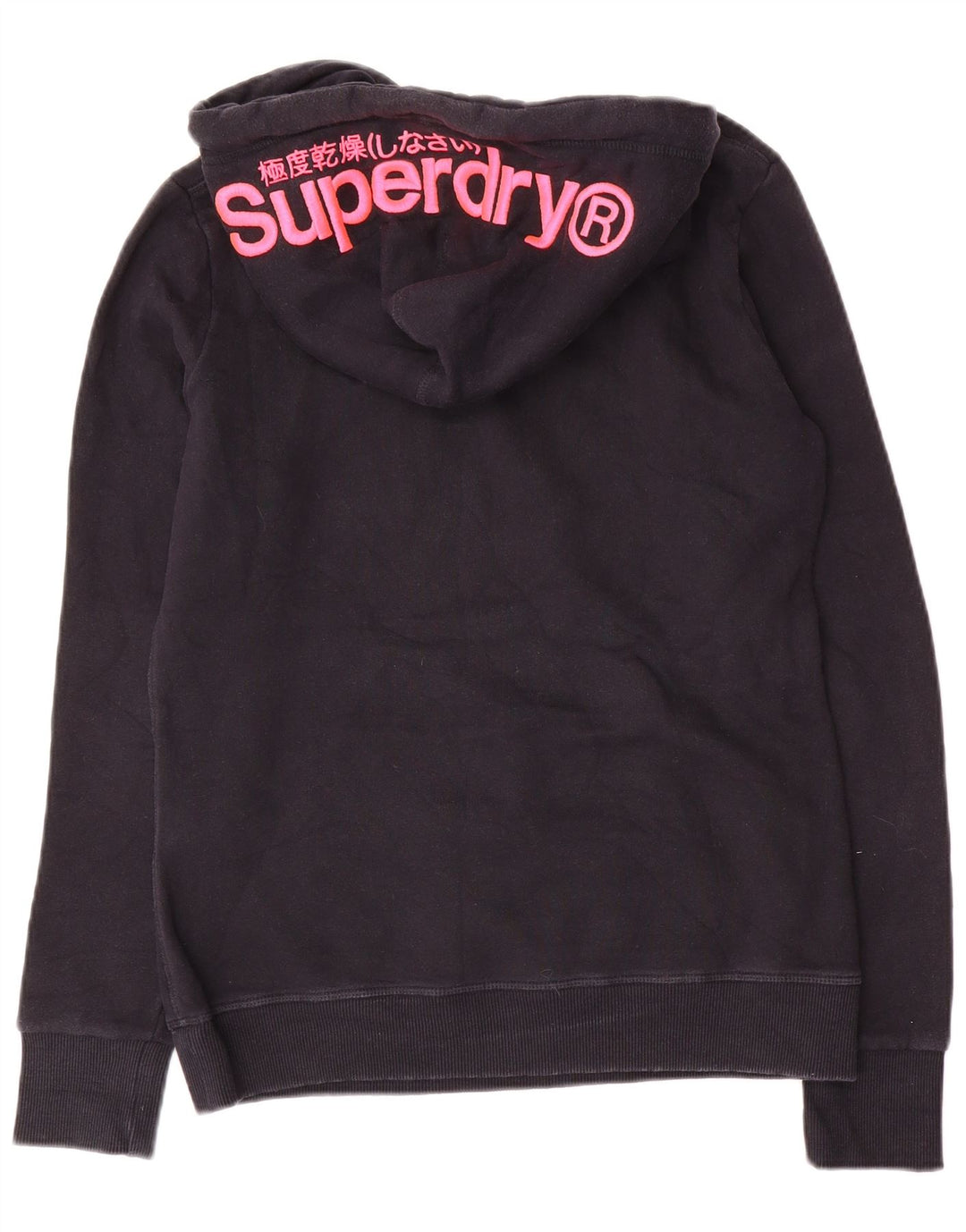 SUPERDRY Damen-Kapuzenpullover mit Grafik, UK 12, mittelmarineblau, Baumwolle
