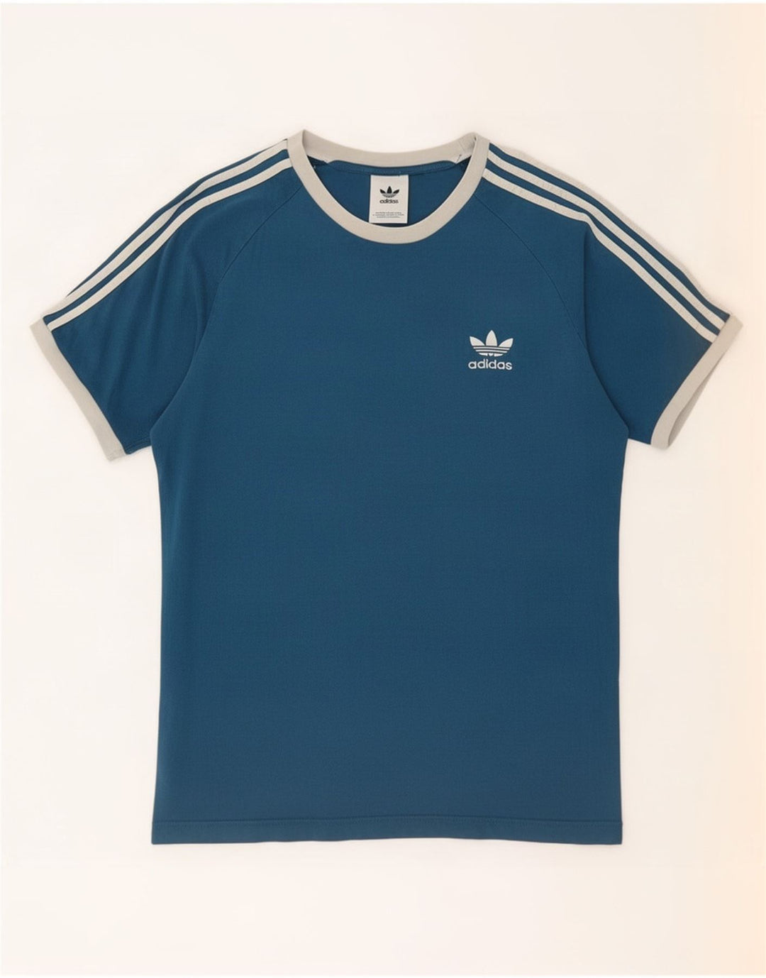 Adidas Herren T-Shirt Top mittelblaue Baumwolle