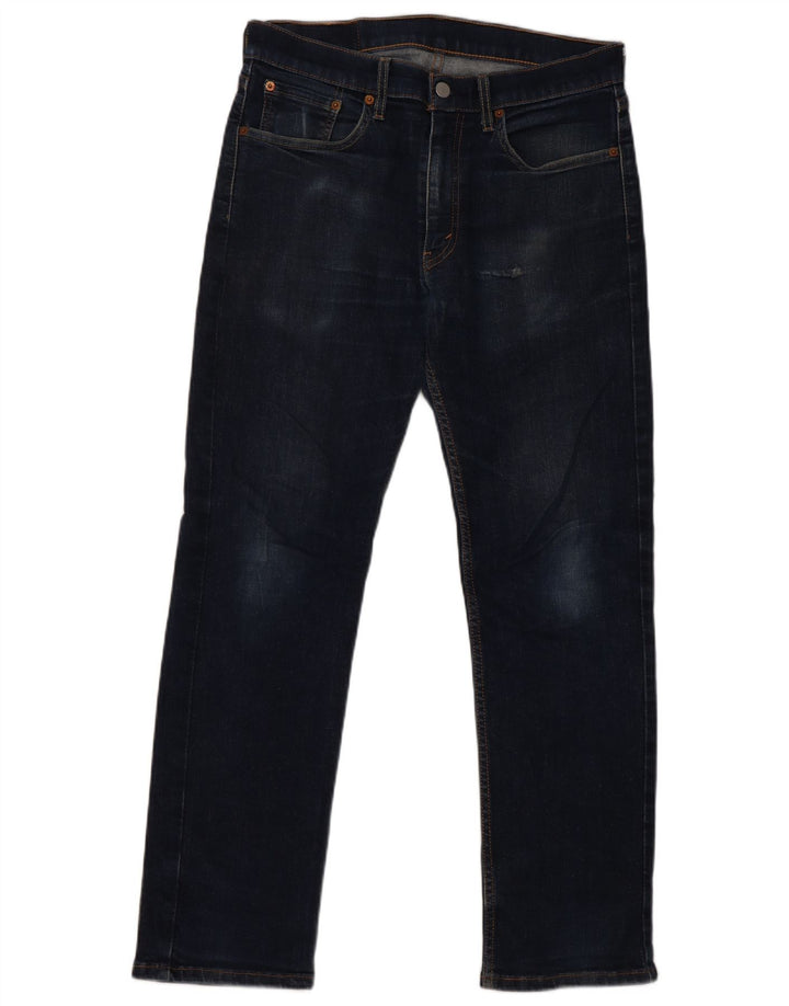 Levi's Herren 514 Straight Jeans W32 L30 Marineblaue Baumwolle