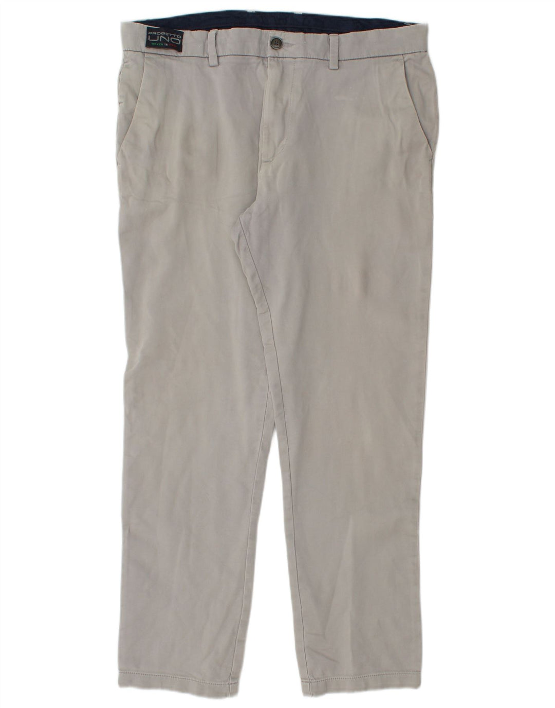 Marks & Spencer Herren-Chinohose mit normaler Passform, W36 L31, graue Baumwolle