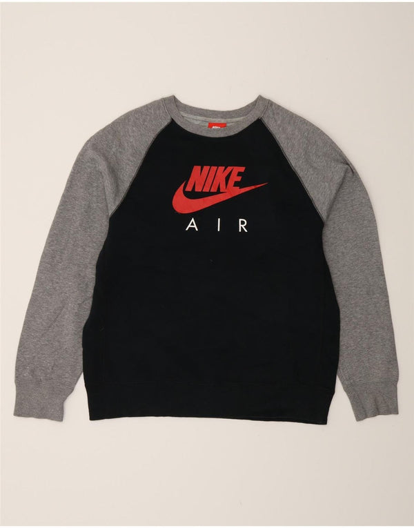 Nike Grafik-Sweatshirt für Jungen, 13–14 Jahre, XL, Marineblau, Farbblock