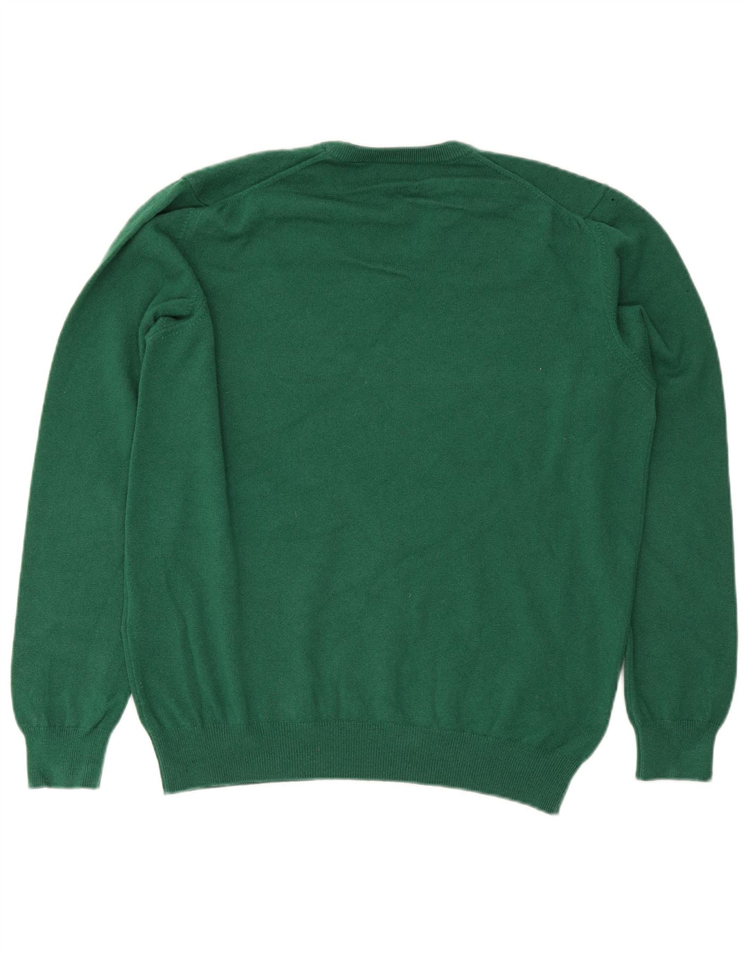 Gant Herren-Pullover mit V-Ausschnitt, XL, grüne Wolle