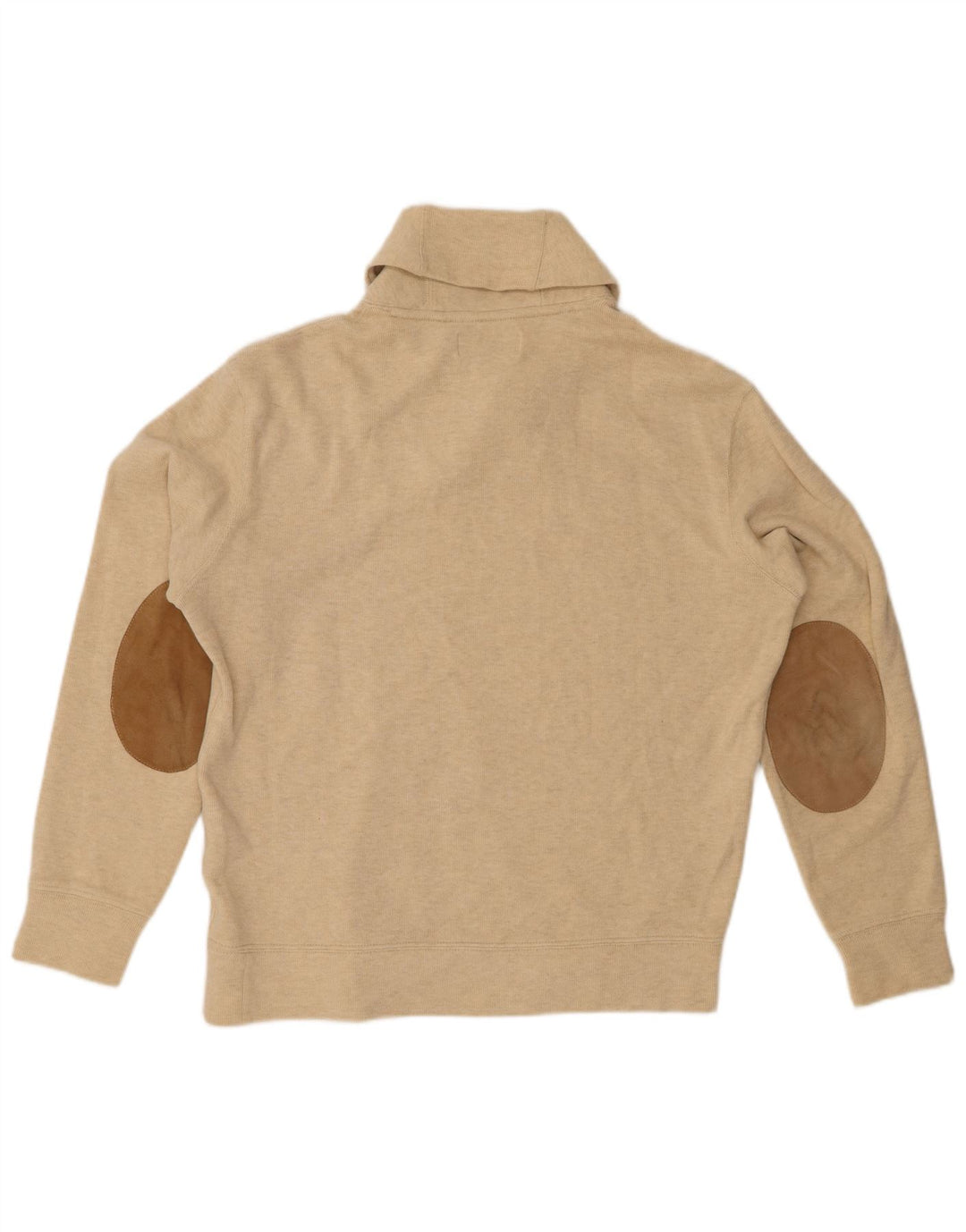POLO RALPH LAUREN Herren-Pullover mit Schalkragen, Mittelbeige meliert