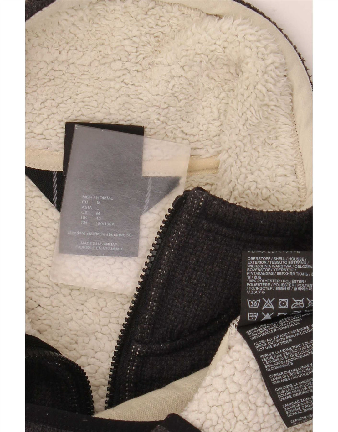 Jack Wolfskin Herren Bomberjacke UK 40 Mittelschwarzes Polyester