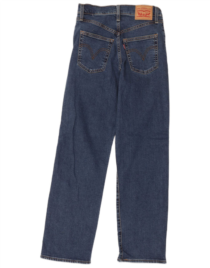 Levi's Damen Ribcage Straight Jeans W27 L29 Blaue Baumwolle
