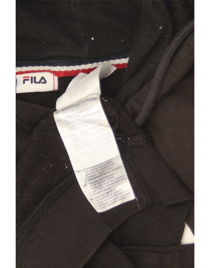 Fila Herren-Kapuzenpullover mit Grafik, mittelschwarze Baumwolle