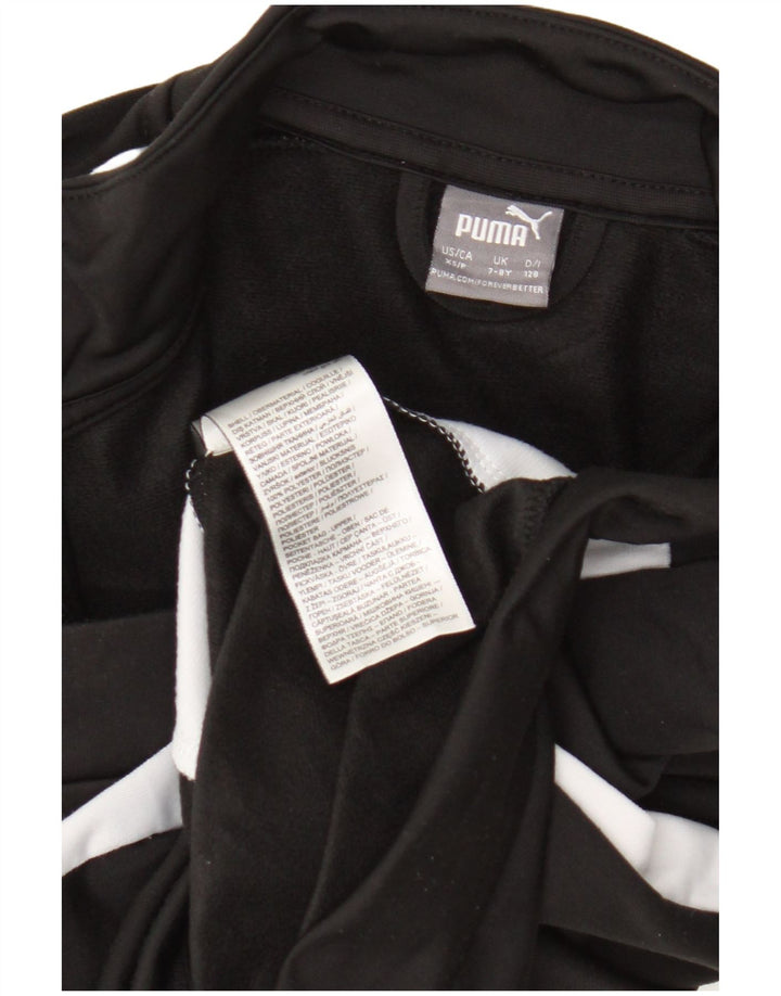 Puma Jungen Grafik-Trainingsanzug-Top-Jacke, 7–8 Jahre, Schwarz, Farbblock