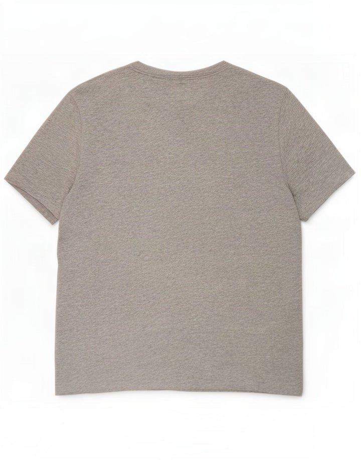 Nike Herren Dri Fit T-Shirt-Oberteil aus mittelgrau gefleckter Baumwolle