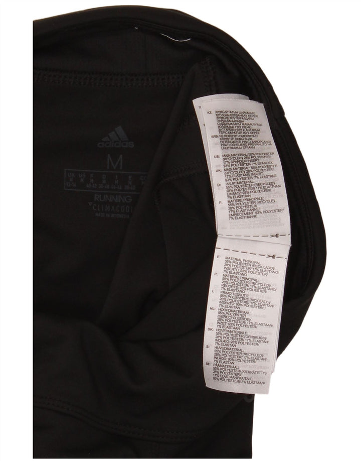 Adidas Damen Climacool Leggings UK 12/14 Medium Schwarz Polyester