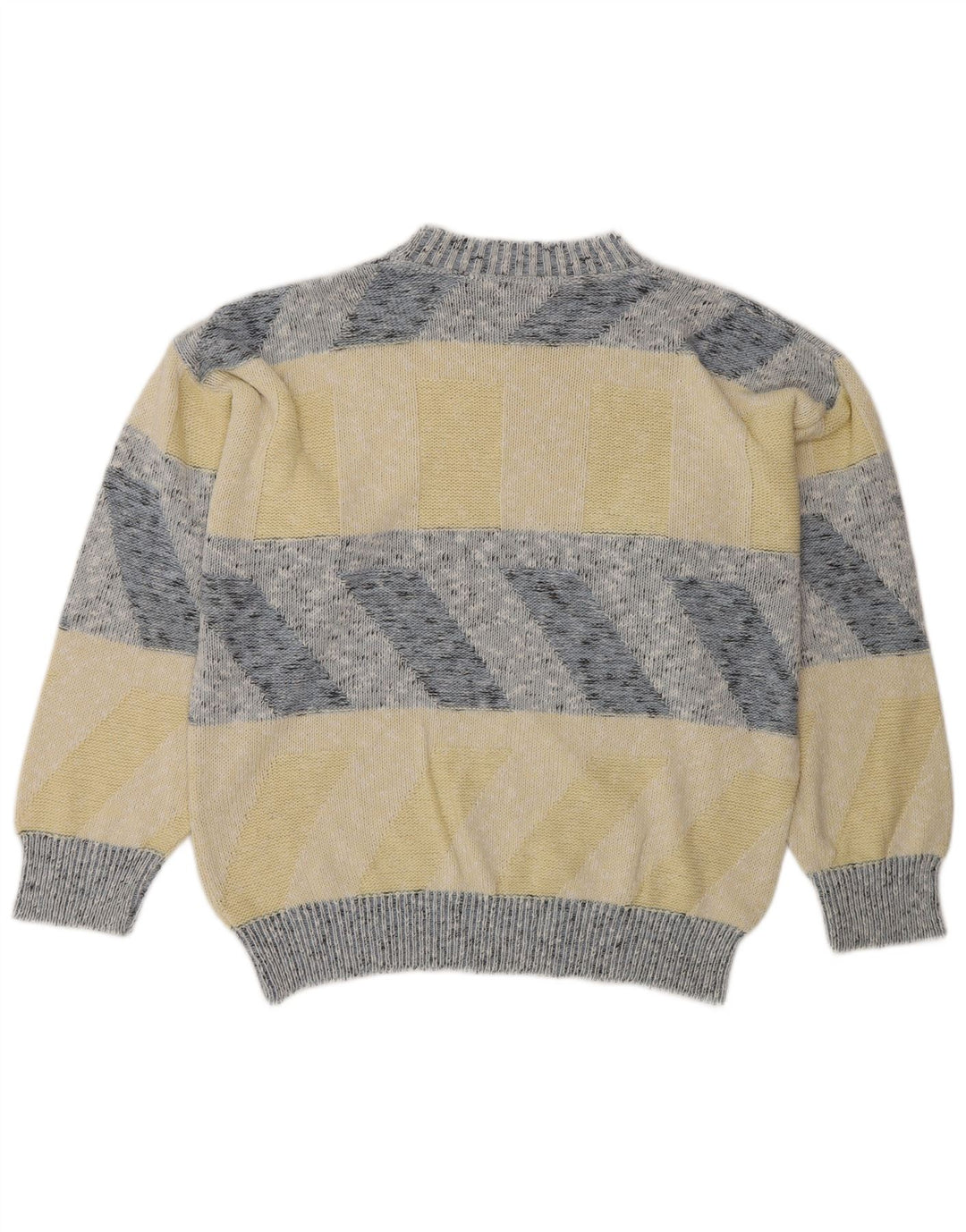 Vintage Herren Rundhalsausschnitt Pullover XL Bunt Gestreift
