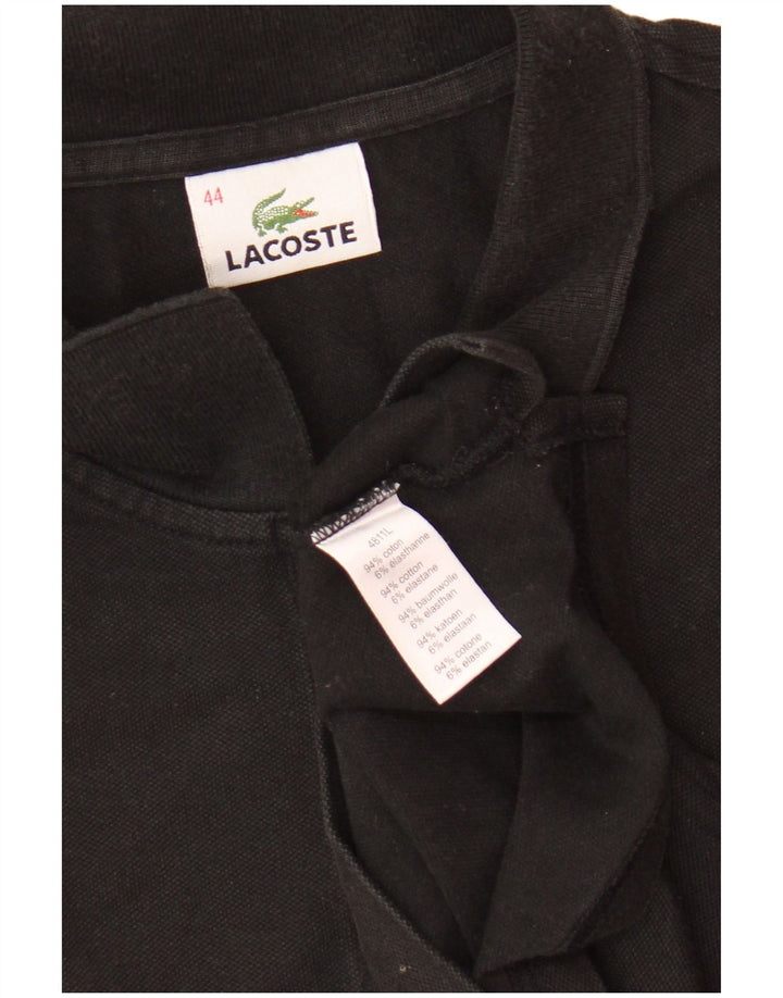 Lacoste Damen-Poloshirt, Größe 44, große schwarze Baumwolle