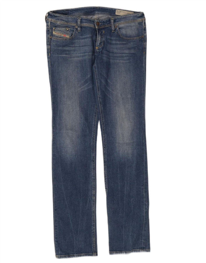 Diesel Damen Lowky Regular Slim Straight Jeans W29 L34 Blaue Baumwolle