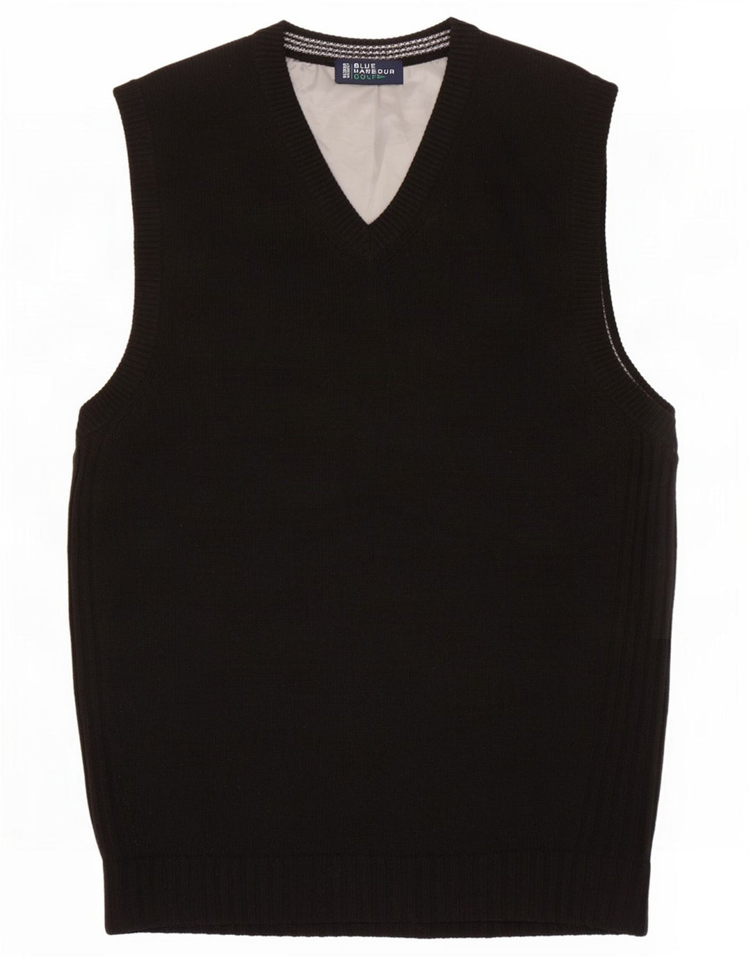 Marks & Spencer Herren Weste Tank Top Small aus schwarzer Wolle