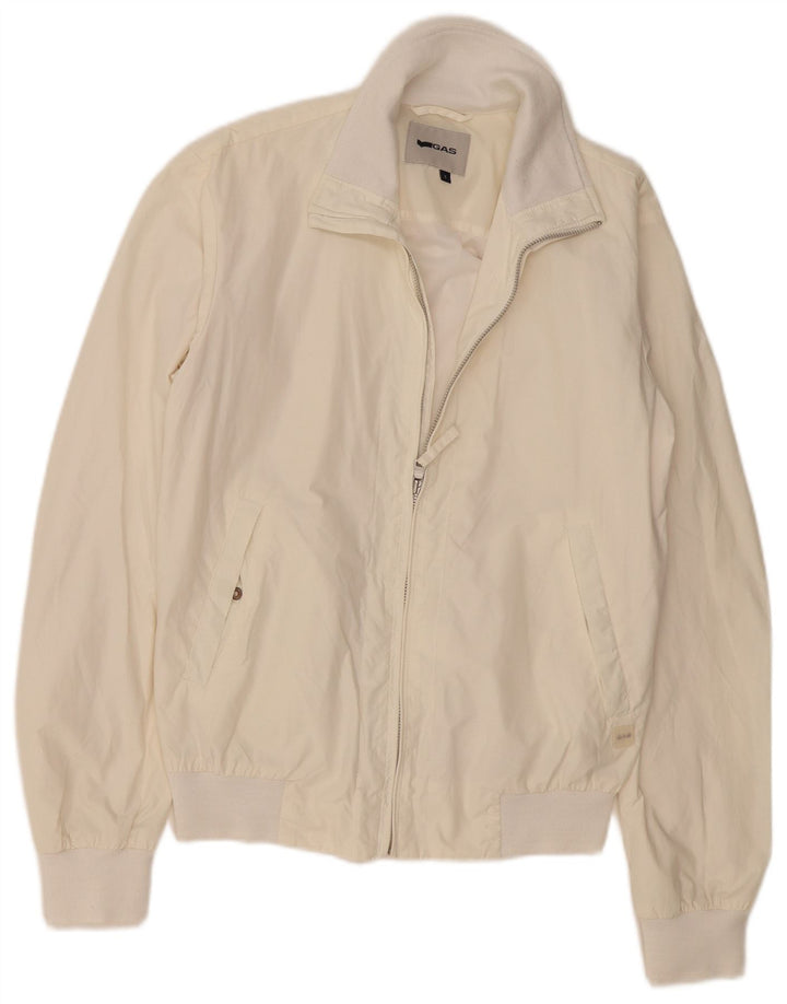 GAS Herren Bomberjacke UK 36 Small Off White