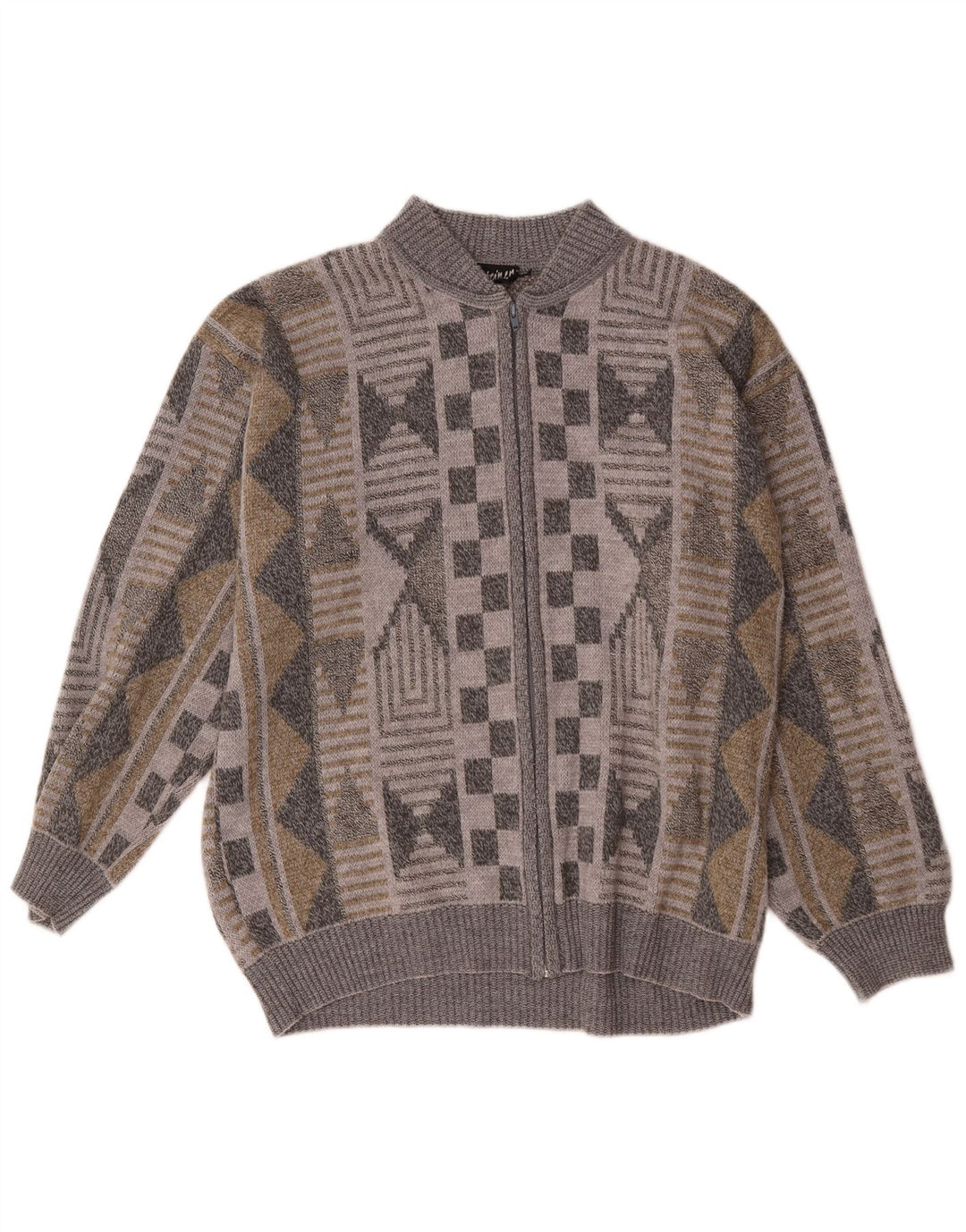 Steiner Herren Strickjacke XL Mehrfarbig Geometrisch
