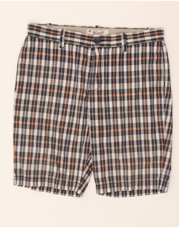 Penguin Herren-Chinoshorts, W32, mittelgroß, mehrfarbig, kariert, Baumwolle