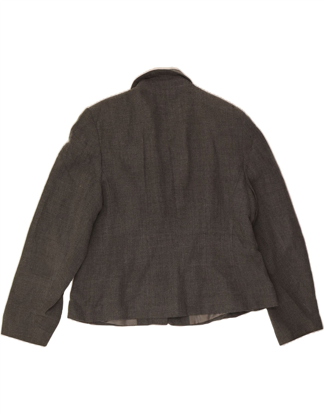 LAURA ASHLEY Womens 2 Button Blazer Jacket UK 18 XL Grey Viscose Vintage Laura Ashley and Second-Hand Laura Ashley from Messina Hembry 