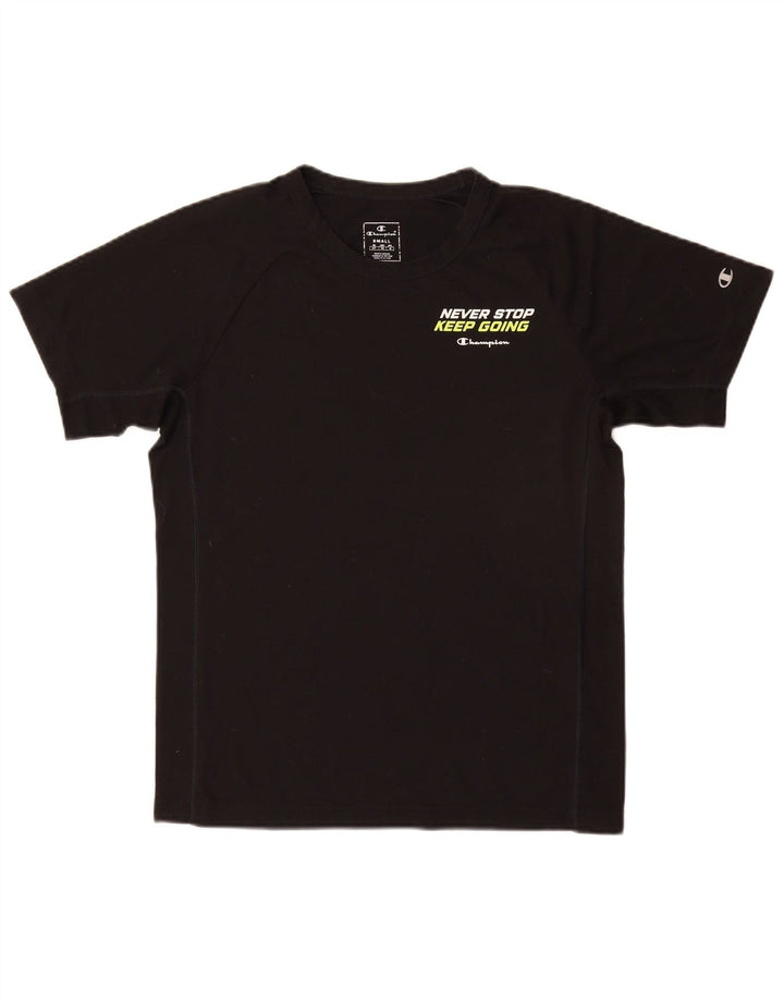 Champion Herren-T-Shirt mit Grafik, Größe S, Schwarz