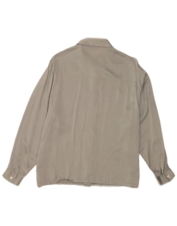 ELENA MIRO Damen-Langarmshirt mit normaler Passform, UK 16, Large, Grau, Klassisch