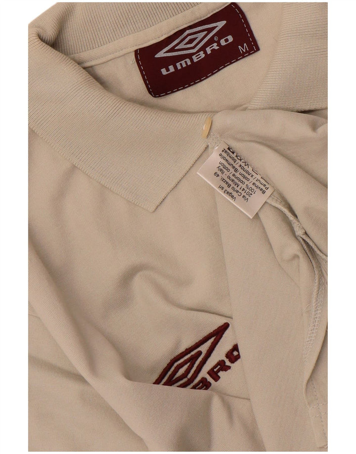 Umbro Herren-Poloshirt mit Grafik, mittelweiße Baumwolle