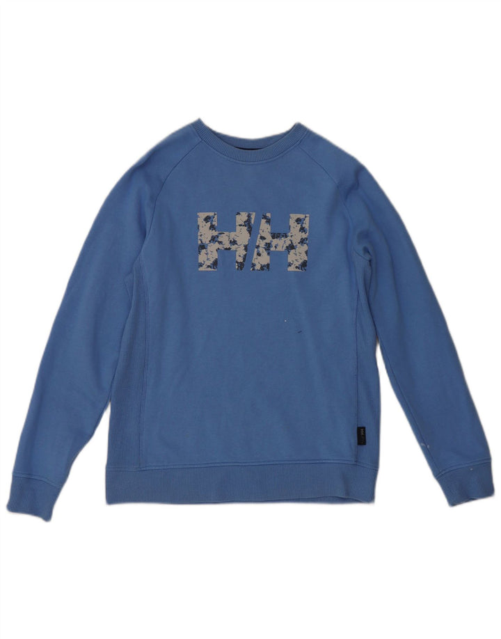 Helly Hansen Damen Grafik-Sweatshirtpullover UK 10 Small Blau