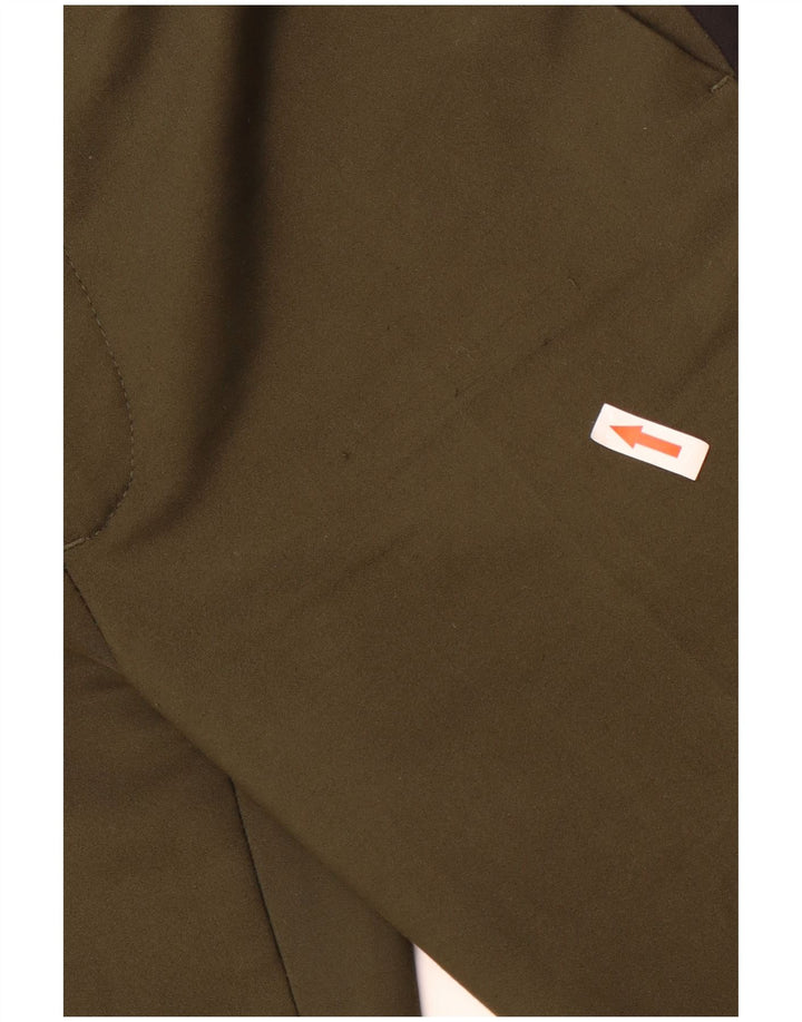 Zara Slim Chino-Hose für Damen, mittelgroß, W28, L29, Khaki, Baumwolle
