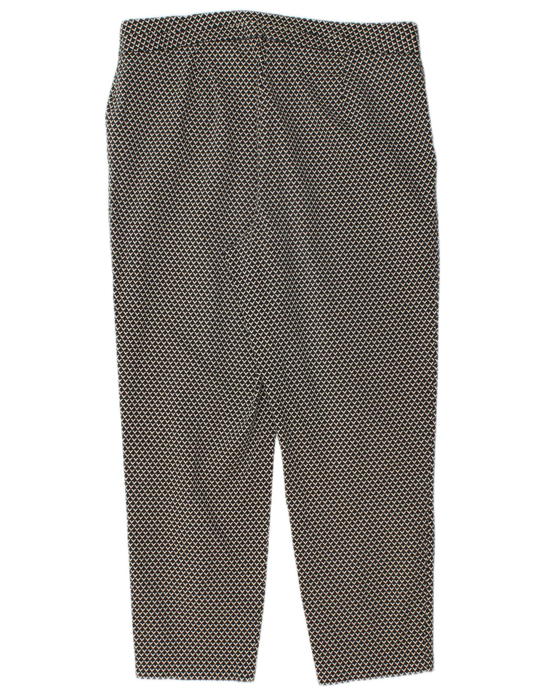 Marks & Spencer Damen Caprihose UK 12 Medium W28 L22 Schwarz Geometrisch