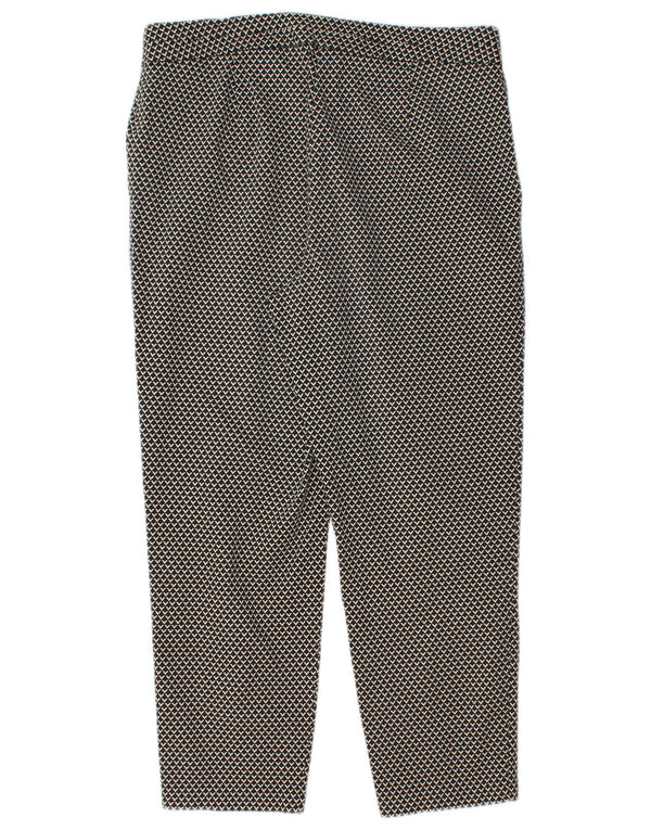 Marks & Spencer Damen Caprihose UK 12 Medium W28 L22 Schwarz Geometrisch