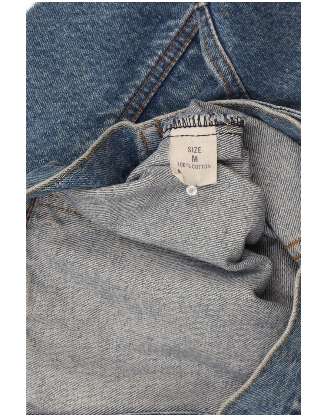 Vintage Damen Übergroße Jeansjacke UK 14 Mittelblaue Baumwolle