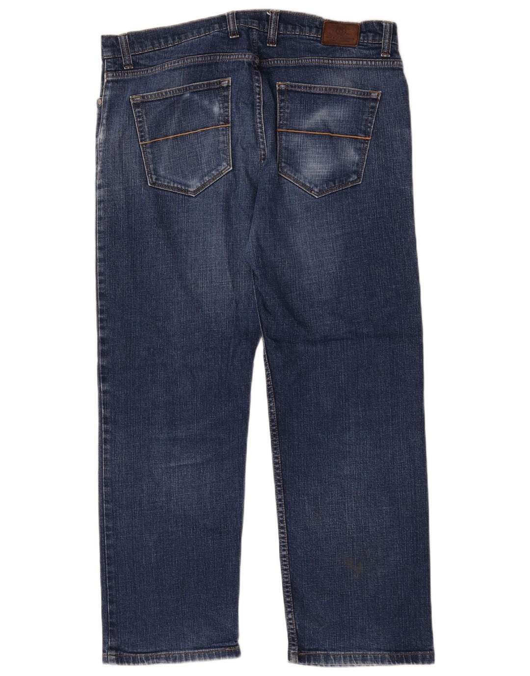Marks & Spencer Herren Blue Harbor Straight Jeans W38 L29 Blaue Baumwolle