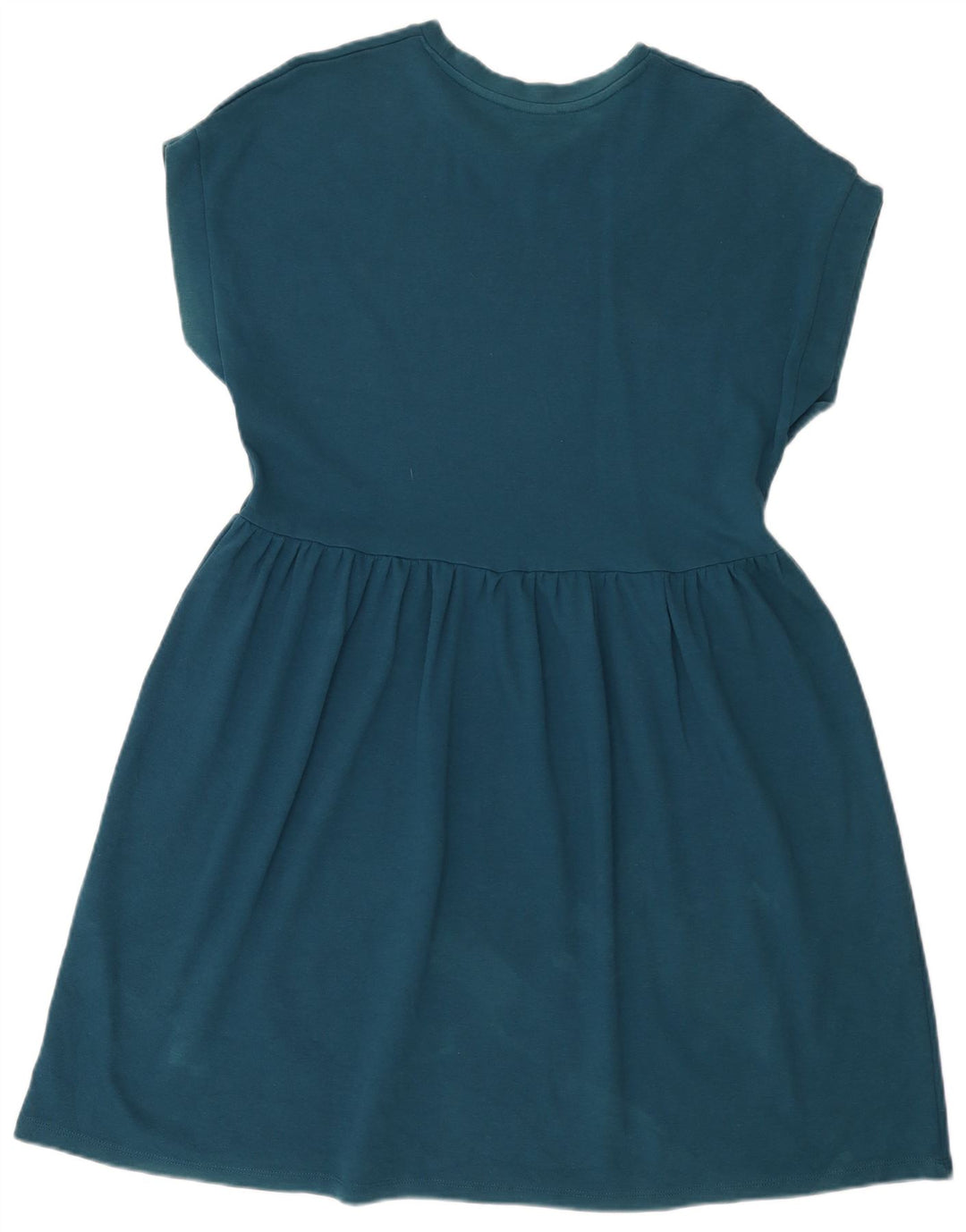 Zara Damen ärmelloses A-Linien-Kleid aus mittelblauer Baumwolle in Marineblau