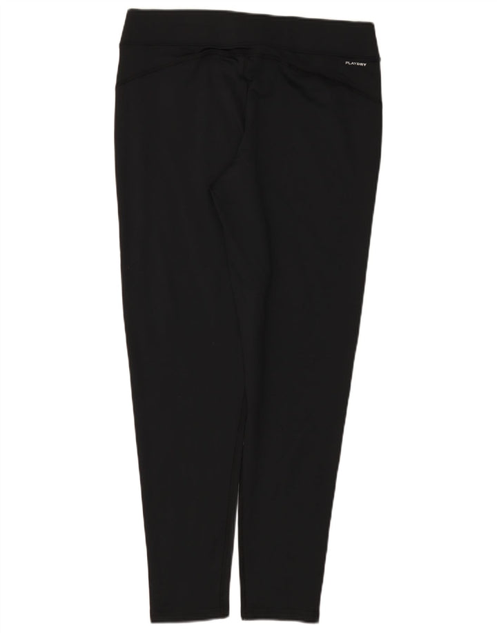 Reebok Damen Leggings UK 18 XL Schwarz Polyester