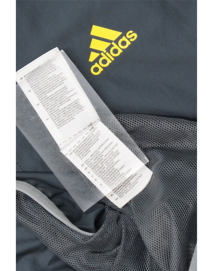 Adidas Herren-Trainingsanzug-Top-Jacke, großes graues Polyester
