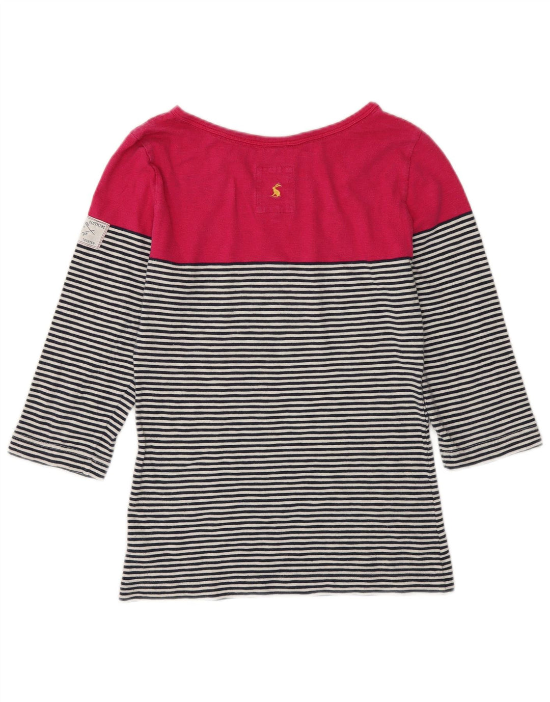 Joules Damen-Top, 3/4-Ärmel, UK 10, Größe S, mehrfarbig, gestreift, Baumwolle