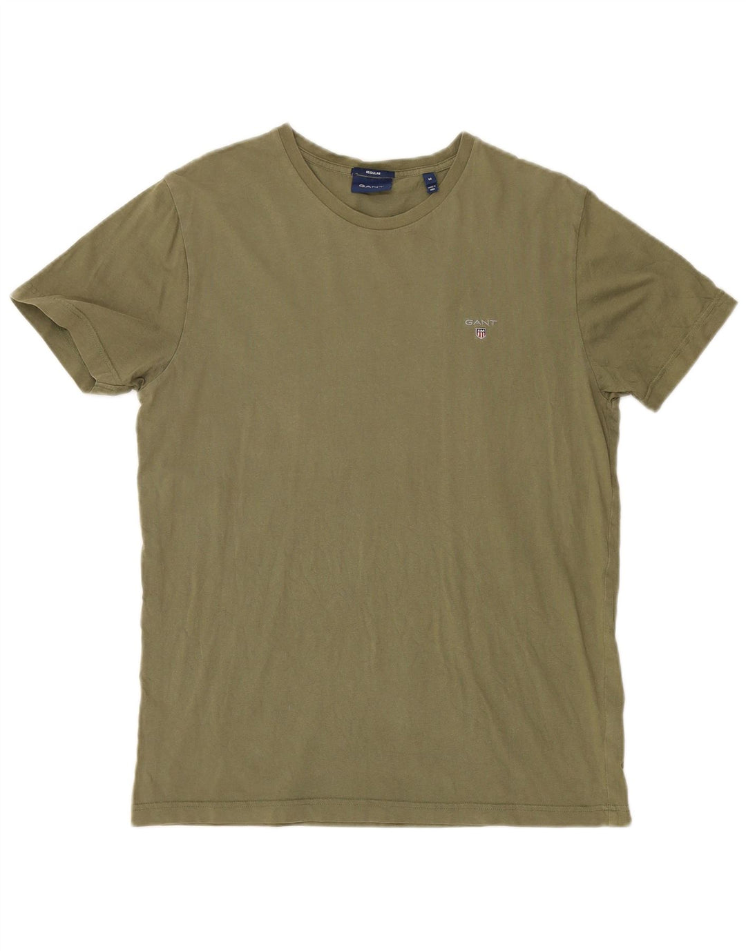 Gant Herren-T-Shirt, mittelgroß, Khaki, Baumwolle, normal