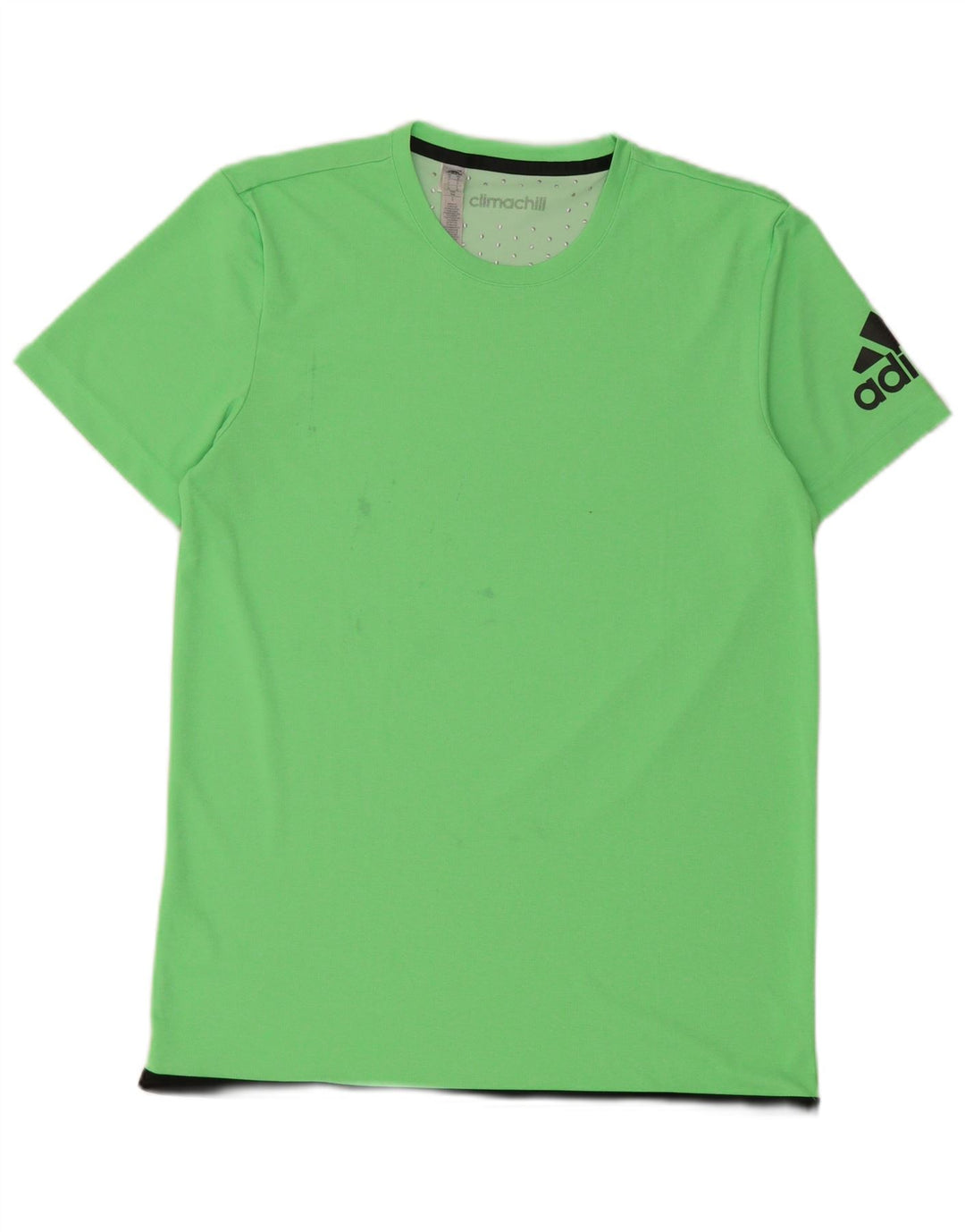 Adidas Herren Climachill Graphic T-Shirt Top Mittelgrün Farbblock