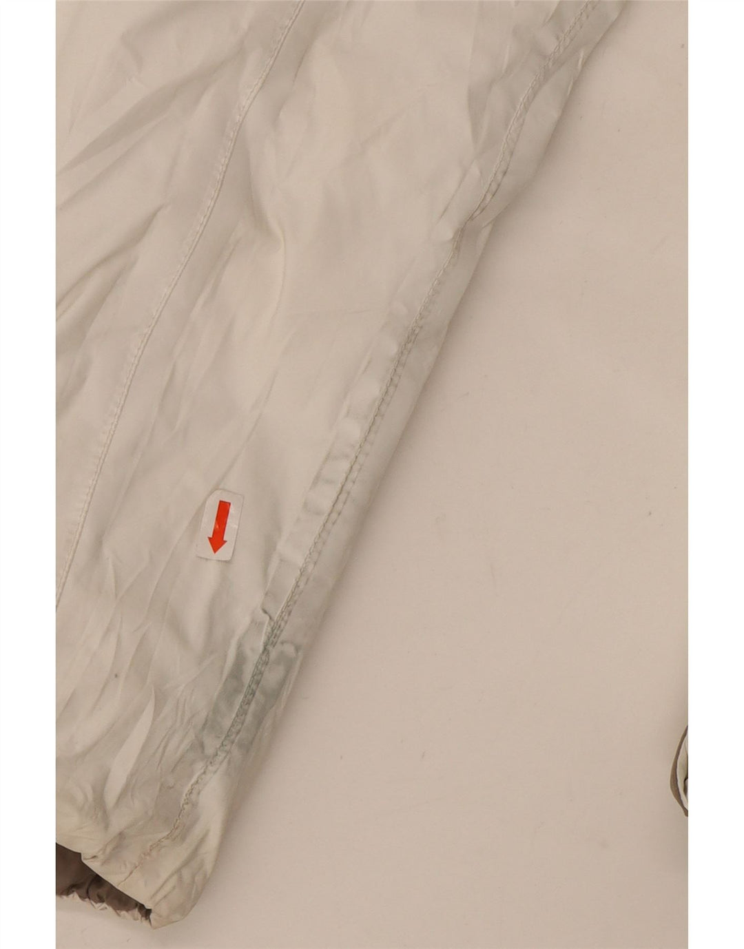 K-WAY wendbare wattierte Jacke mit Kapuze für Mädchen, 8–9 Jahre, weiß, Polyamid