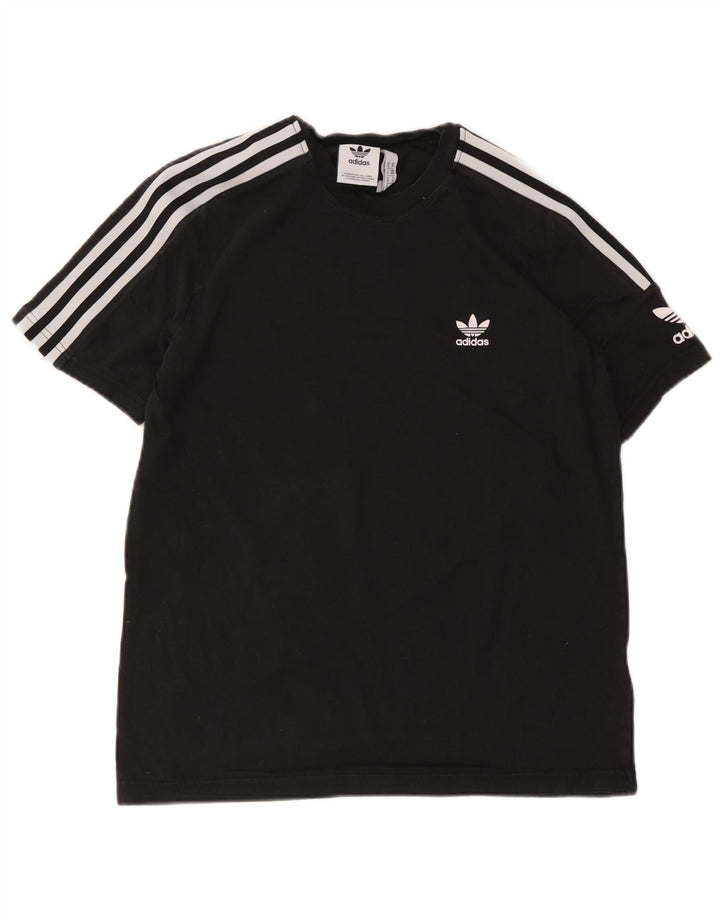 Adidas Herren T-Shirt Top Medium Schwarz Baumwolle