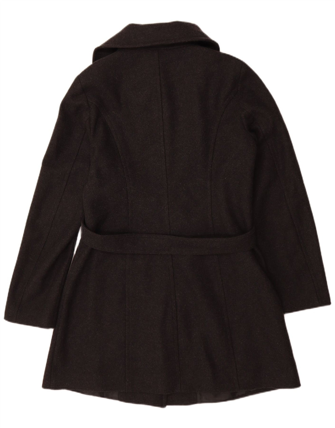 BENETTON Damen Mantel IT 46 Große graue Wolle