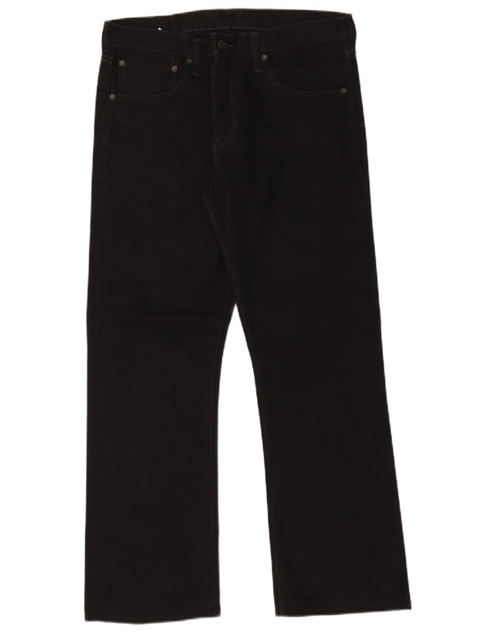 Levi's Herren Bootcut Jeans W34 L30 Schwarze Baumwolle