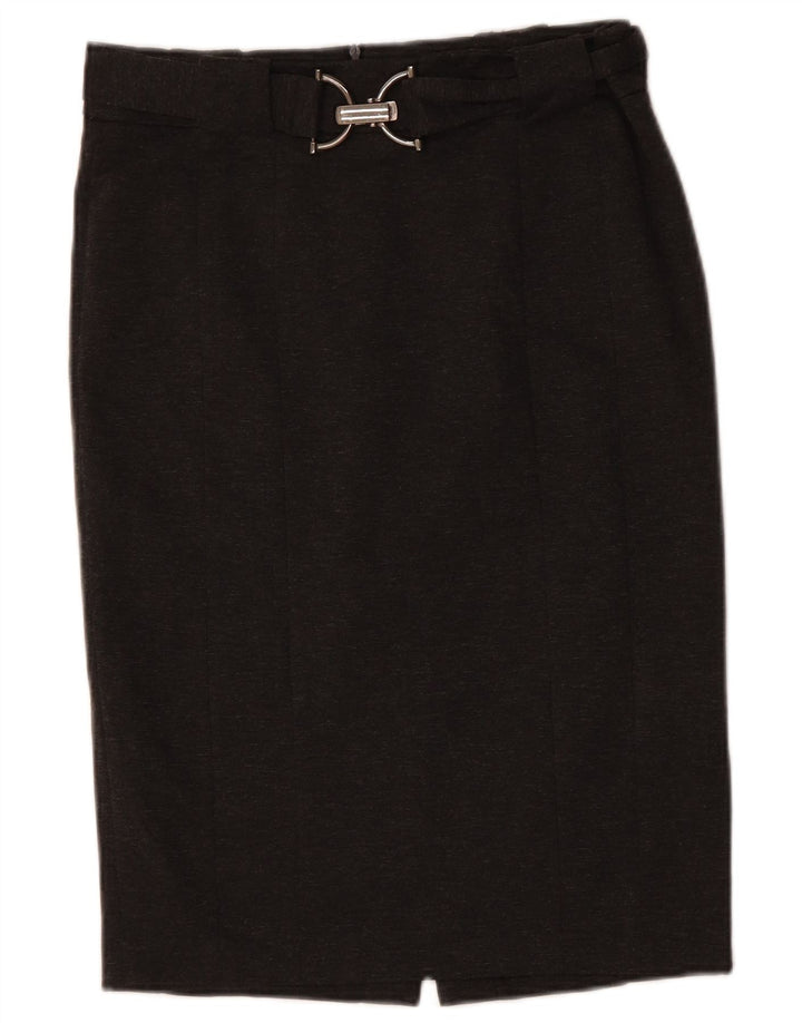ZARA Womens Pencil Skirt Large W32 Grey Polyester