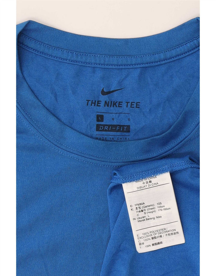 Nike Herren Dri Fit Weste Top Large Blau Polyester