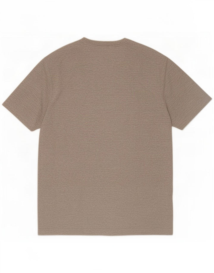 Izod Herren T-Shirt Top Small Grau Baumwolle